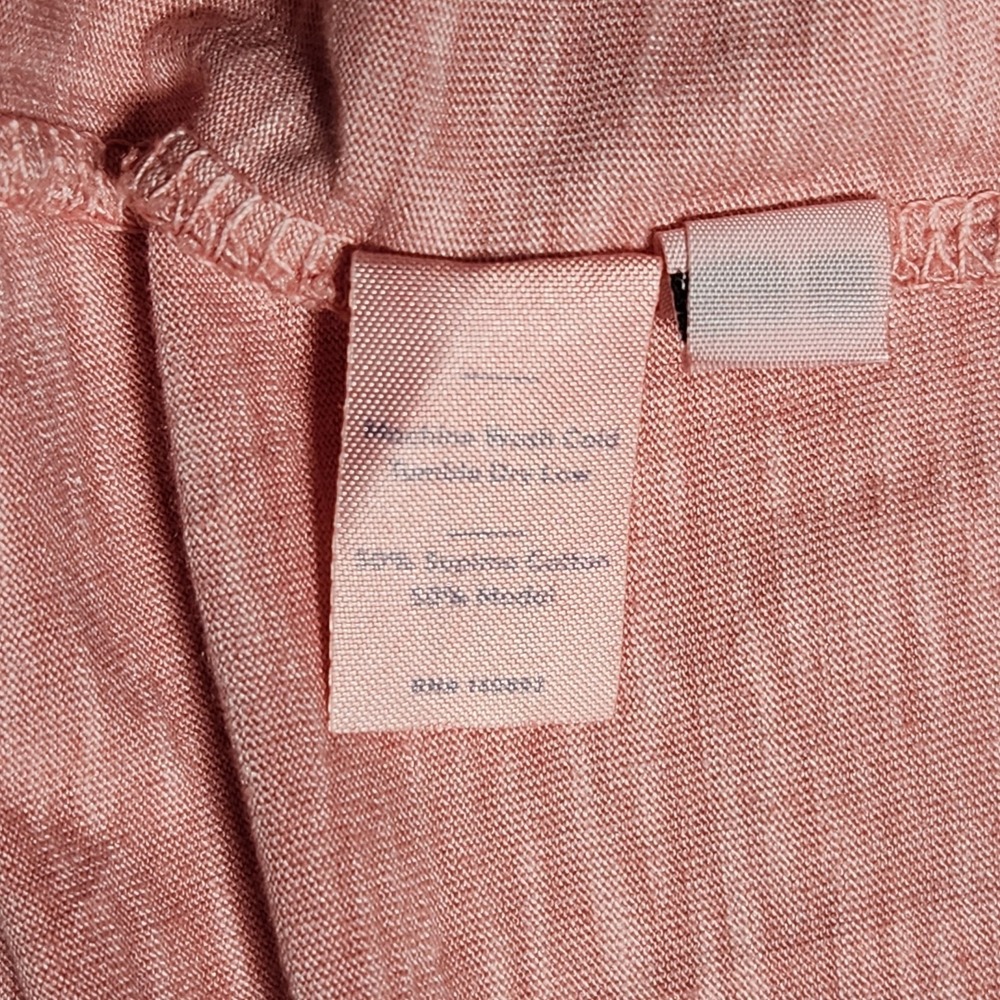 women's MARINE LAYER Swing Crew crewneck T-Shirt dusty rose Pink Supima/Modal L - Picture 5 of 5